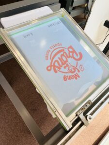 【谷町本店】シルクプリントの刷り台を展示中！！